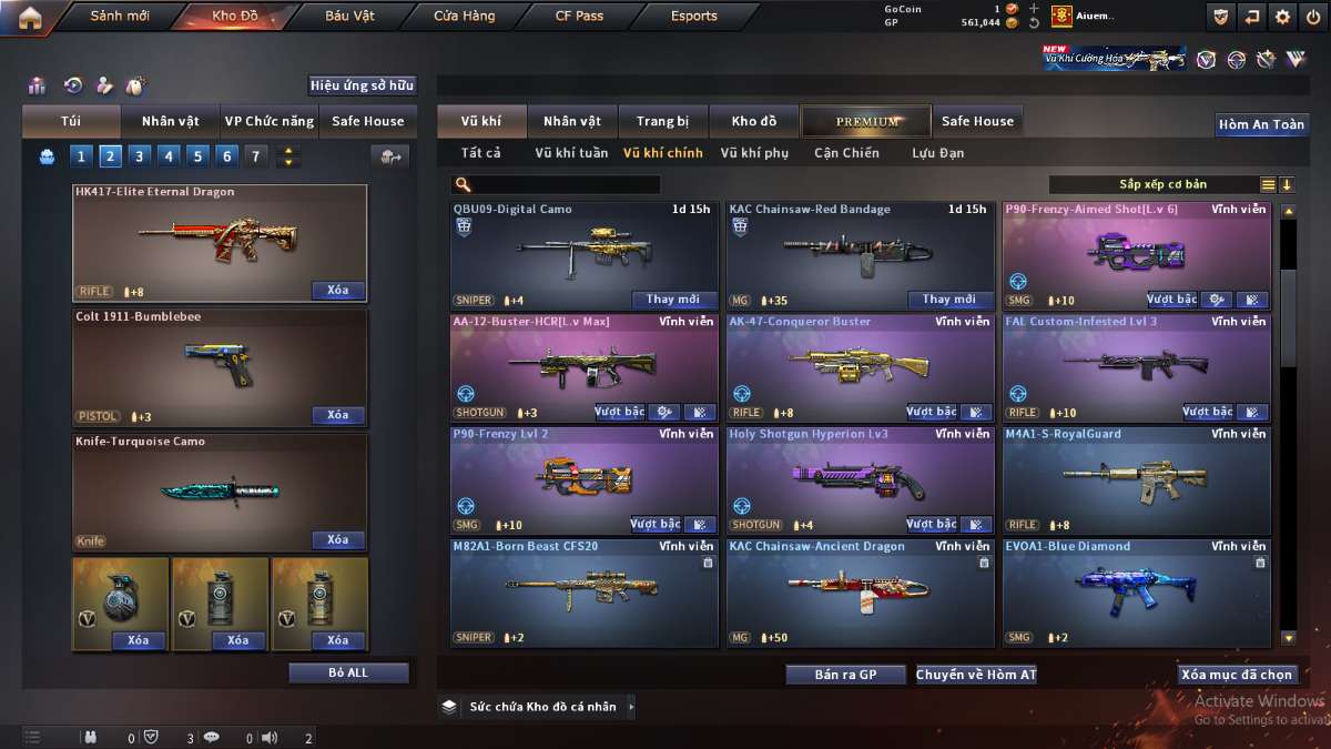 shop acc cf uy tin gia re